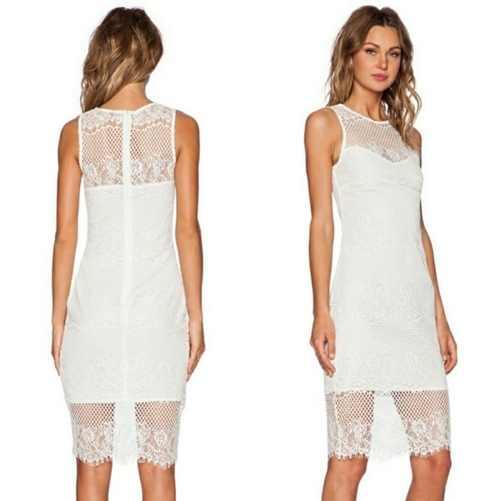 STYLE Stalker Elliot Bodycon Lace Midi Dress - Picture 2 of 14